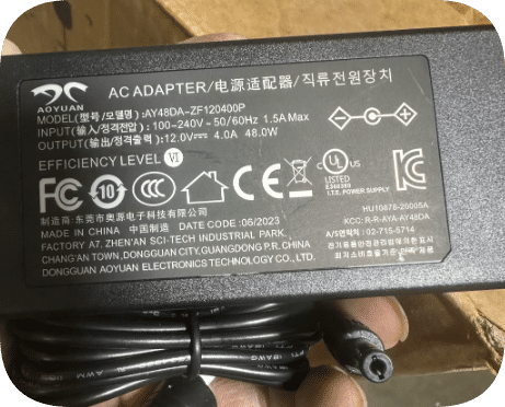 *Brand NEW* High Stability 12V 4A 48W 5521 Interface Adapter Aoyuan AY48DA-ZF120400P Low Ripple Charger Power